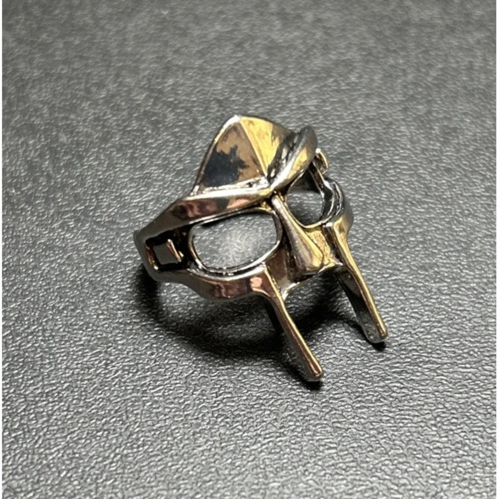 🔥MF DOOM Mask Gladiator Style Ring | One Size Ring | Gothic Y2K Vintage Style